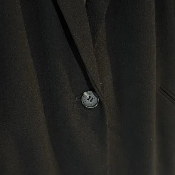 Vince Camuto Black Blazer Women Size 12 One Button Lined Career Jacket - Picture 3 of 16